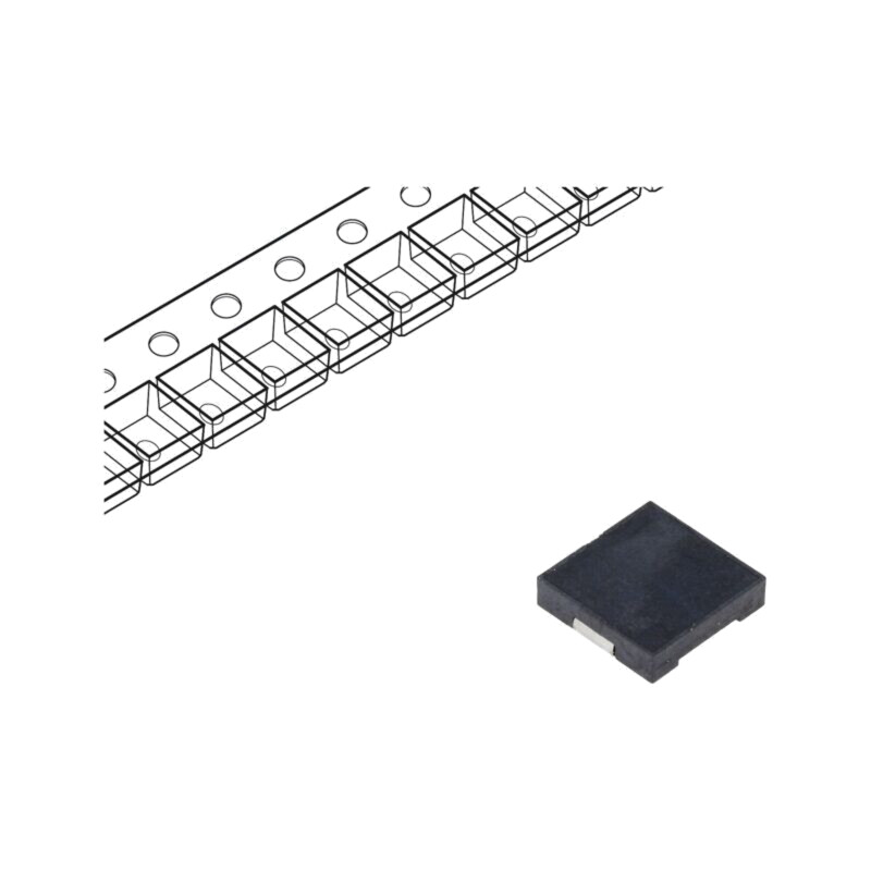 Traductor de sunet: semnalizator piezoelectric; SMD; 4kHz; 5mA Traductor de sunet: semnalizator piezoelectric; SMD; 4kHz; 5mA