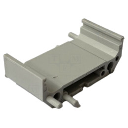 Mâner pt.şină DIN; 44x22mm; Corp: verde