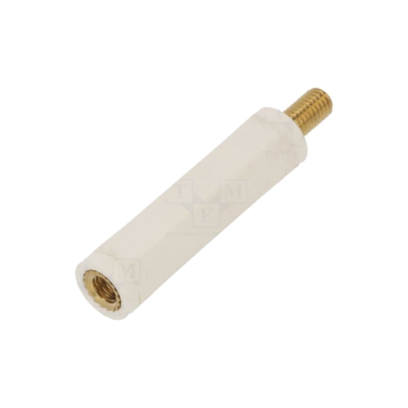 Bucşă izolantă; Filet int: M5; Lung: 40mm; UL94V-2; poliamidă Bucşă izolantă; Filet int: M5; Lung: 40mm; UL94V-2; poliamidă