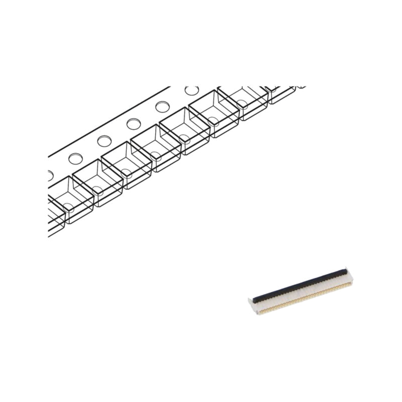 Conector: FFC/FPC; aurit; SMT; 500mA; 50V; FBH1; PIN: 32; Mat: LCP Conector: FFC/FPC; aurit; SMT; 500mA; 50V; FBH1; PIN: 32; Mat: LCP