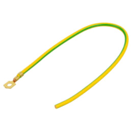 Cable: cable with crimped terminals; yellow-green; 250mm; H07V-K