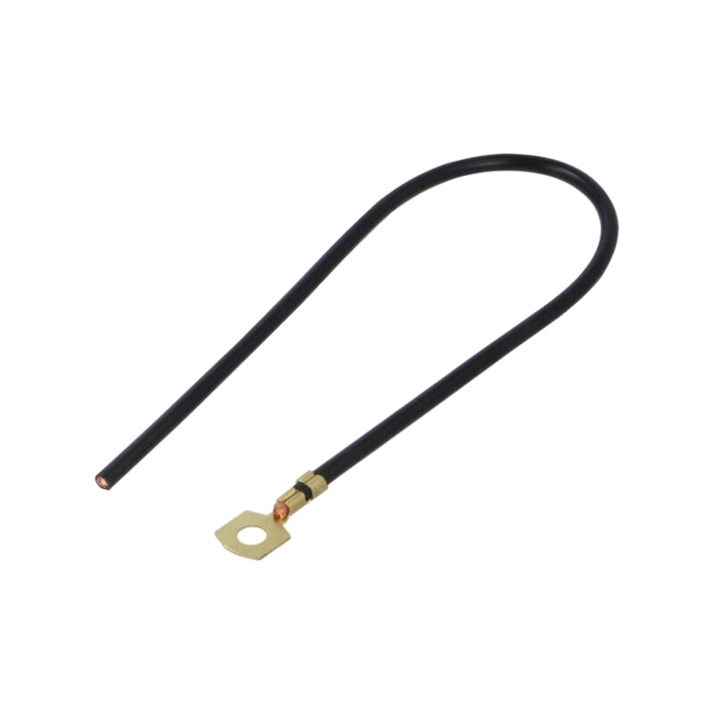 Cable: cable with crimped terminals; black; non-insulated; 250mm Cable: cable with crimped terminals; black; non-insulated; 250mm