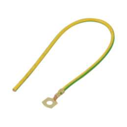 Cable: cable with crimped terminals; yellow-green; 250mm; H07V-K