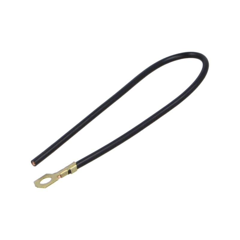 Cable: cable with crimped terminals; black; non-insulated; 250mm Cable: cable with crimped terminals; black; non-insulated; 250mm