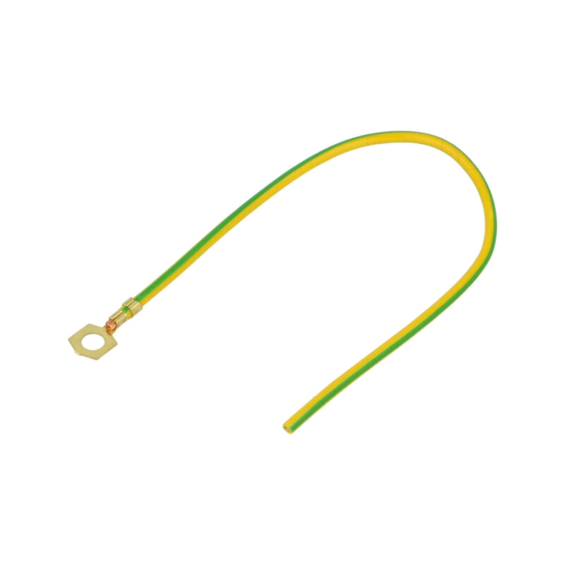 Cable: cable with crimped terminals; yellow-green; 250mm; H07V-K Cable: cable with crimped terminals; yellow-green; 250mm; H07V-K