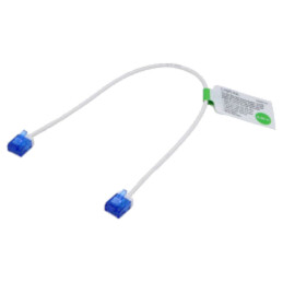 Patch cord; RJ45 mufă,din ambele părţi; U/UTP; 6a; litat; Cu; alb