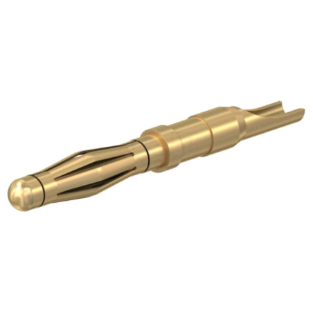 Conector: banană 2mm; mufă; 10A; 30VAC; 60VDC; aurit; lipite