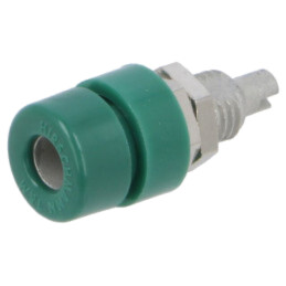 Conector: banană 4mm; soclu; 32A; 30VAC; 60VDC; verde; BIL 30