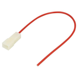 Cable: cable with crimped terminals; red; Len: 250mm; H07V-K