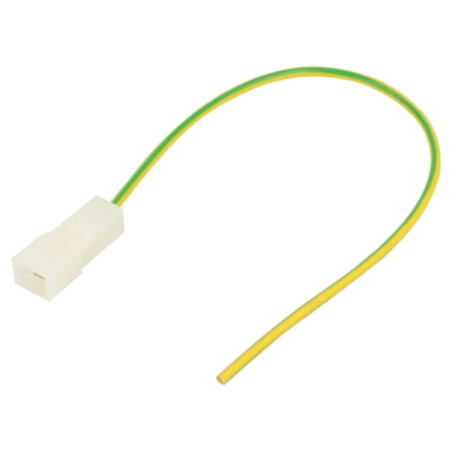 Cable: cable with crimped terminals; yellow-green; Len: 250mm
