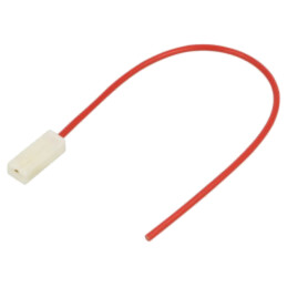 Cable: cable with crimped terminals; red; Len: 250mm; H07V-K