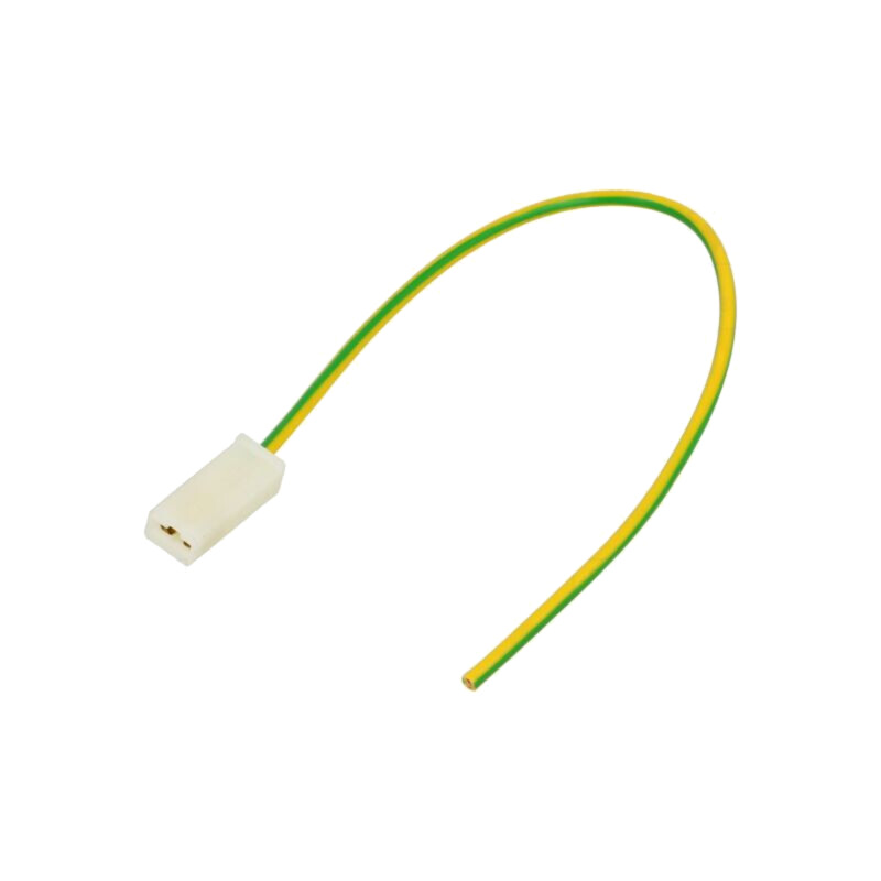 Cable: cable with crimped terminals; yellow-green; Len: 250mm Cable: cable with crimped terminals; yellow-green; Len: 250mm