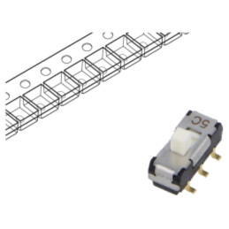 Comutator: glisant; Poz: 2; DPDT; 0,2A/12VDC; ON-ON; SMT; -40÷85°C