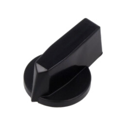 Buton rotativ; neagră; pentru placă frontală 48x48mm