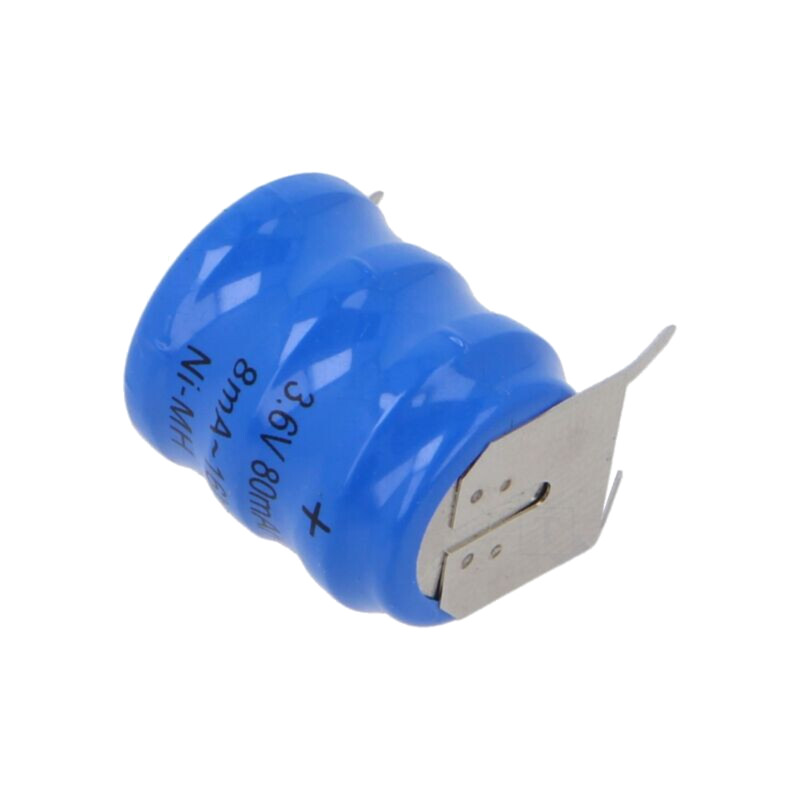 Acumul: Ni-MH; 3,6V; 80mAh; 3pin; Ø15,5x19,3mm; Temp: -20÷65°C Acumul: Ni-MH; 3,6V; 80mAh; 3pin; Ø15,5x19,3mm; Temp: -20÷65°C