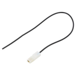 Cable: cable with crimped terminals; black; insulated,female
