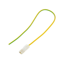 Cable: cable with crimped terminals; yellow-green; Len: 250mm