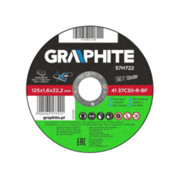Disc de tăiere; Ø: 125mm; Øorif: 22,2mm; Gr.disc: 1,6mm