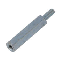 Piuliţă-distanţieră filetată; 30mm; Filet int: M4; Filet ext: M4