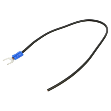 Cable: cable with crimped terminals; black; non-insulated; 250mm