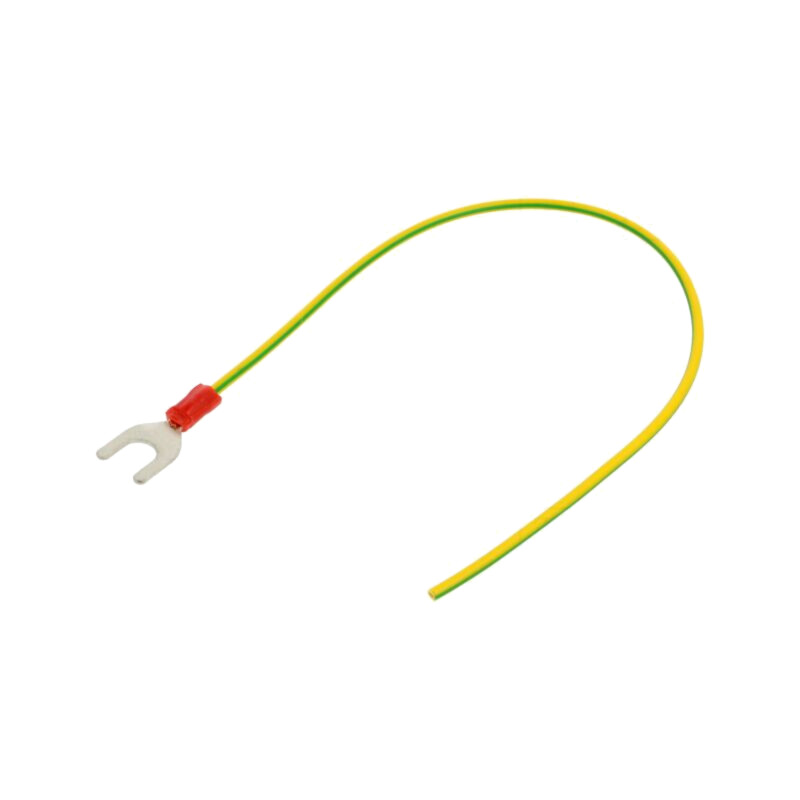 Cable: cable with crimped terminals; yellow-green; 250mm; H05V-K Cable: cable with crimped terminals; yellow-green; 250mm; H05V-K