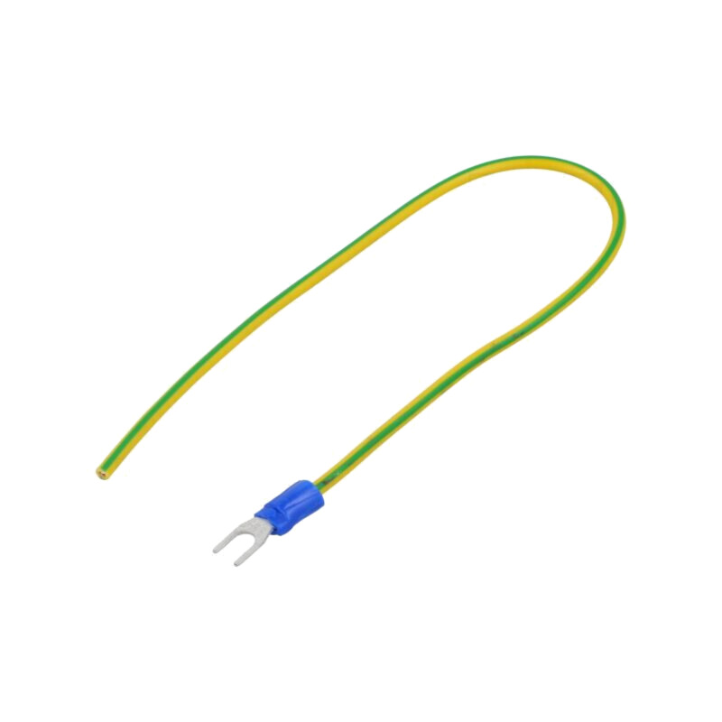 Cable: cable with crimped terminals; yellow-green; 250mm; H07V-K Cable: cable with crimped terminals; yellow-green; 250mm; H07V-K