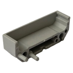 Mâner pt.şină DIN; 43x11mm; Corp: gri