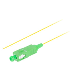 Dispozitiv pentru fibră optică; SC/APC; 2m; LSZH; galben