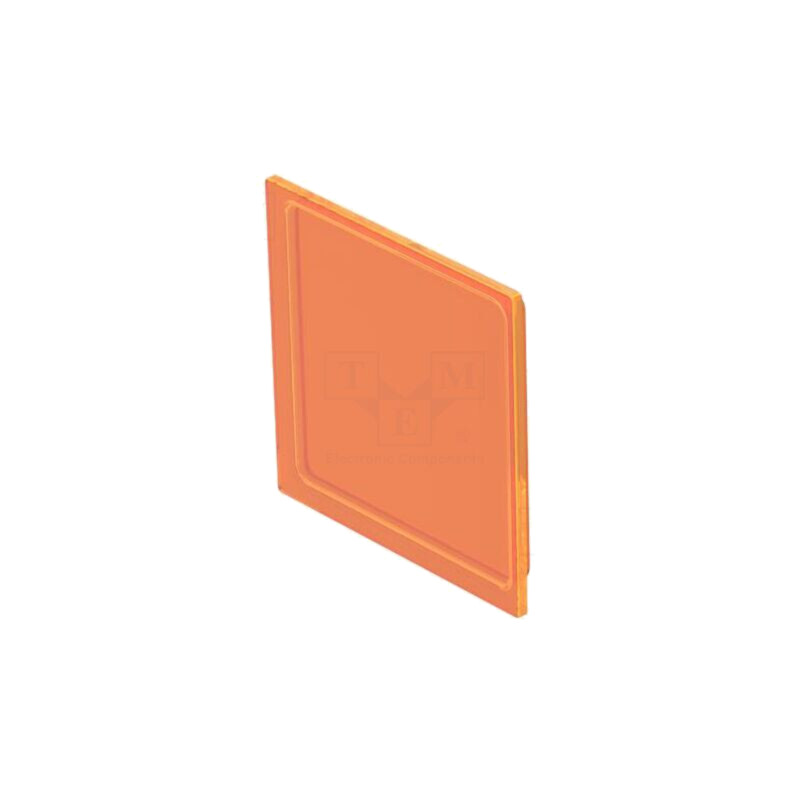 Lentilă pentru buton; 16mm; 92; portocalie; plastic Lentilă pentru buton; 16mm; 92; portocalie; plastic