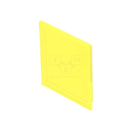 Lentilă pentru buton; 16mm; 92; galbenă; plastic
