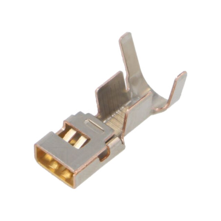 Pin; mamă; DF60; aurit; 8AWG; crimpat; pe cablu; 10,16mm; drept