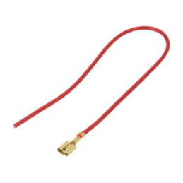 Cable: cable with crimped terminals; red; Len: 250mm; H07V-K
