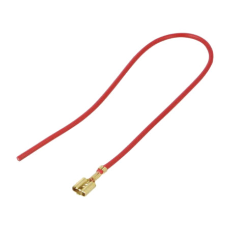Cable: cable with crimped terminals; red; Len: 250mm; H07V-K