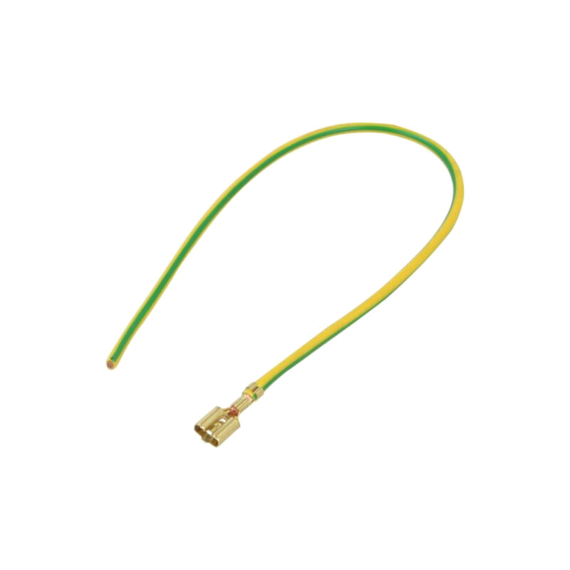 Cable: cable with crimped terminals; yellow-green; Len: 250mm