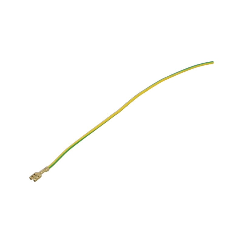 Cable: cable with crimped terminals; yellow-green; Len: 250mm