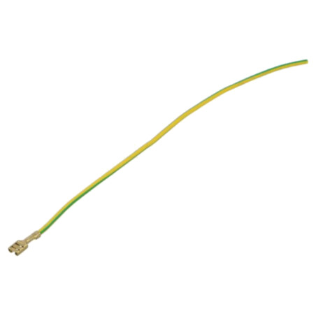 Cable: cable with crimped terminals; yellow-green; Len: 250mm