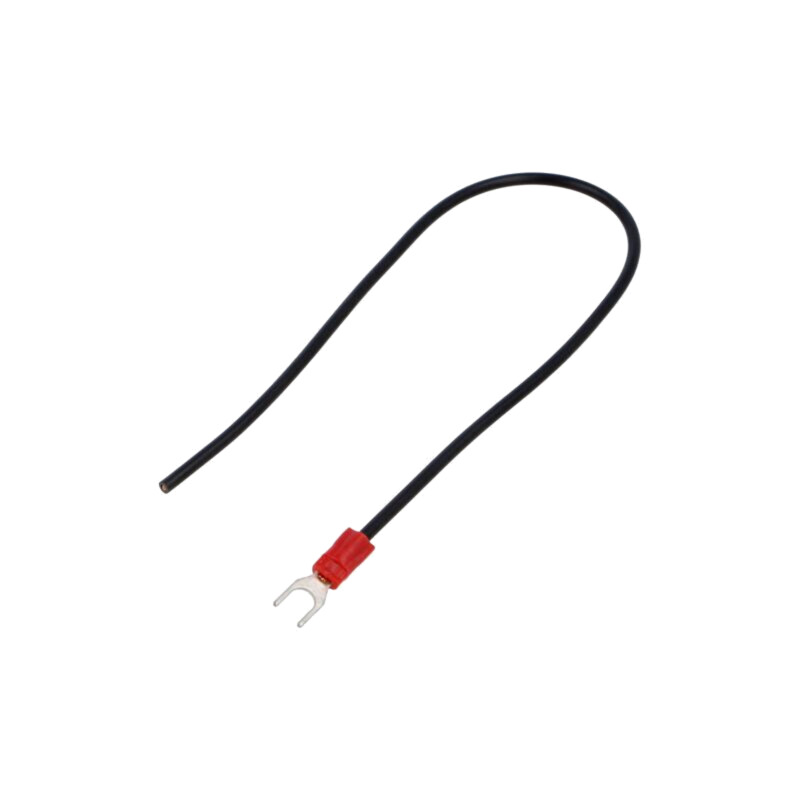 Cable: cable with crimped terminals; black; non-insulated; 250mm Cable: cable with crimped terminals; black; non-insulated; 250mm