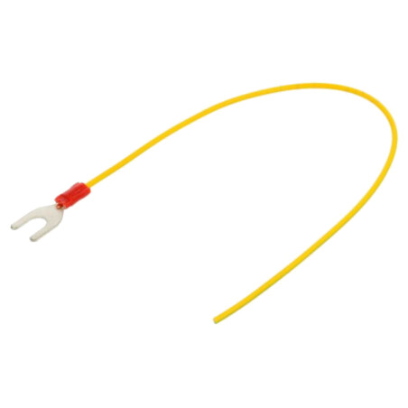 Cable: cable with crimped terminals; yellow-green; 250mm; H05V-K