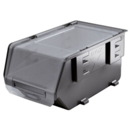 Container: Cuvă; neagră; Culoare capac: transparent; 119x77x58mm