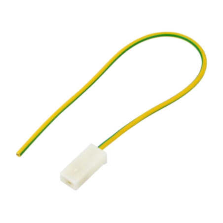 Cable: cable with crimped terminals; yellow-green; Len: 250mm