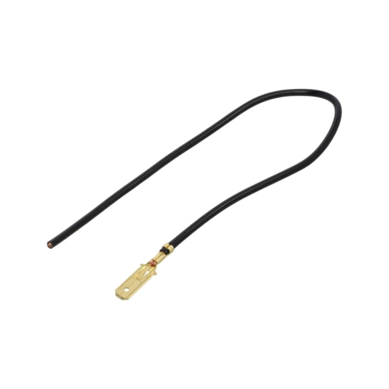 Cable: cable with crimped terminals; black; Len: 250mm; H07V-K
