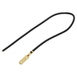 Cable: cable with crimped terminals; black; Len: 250mm; H07V-K