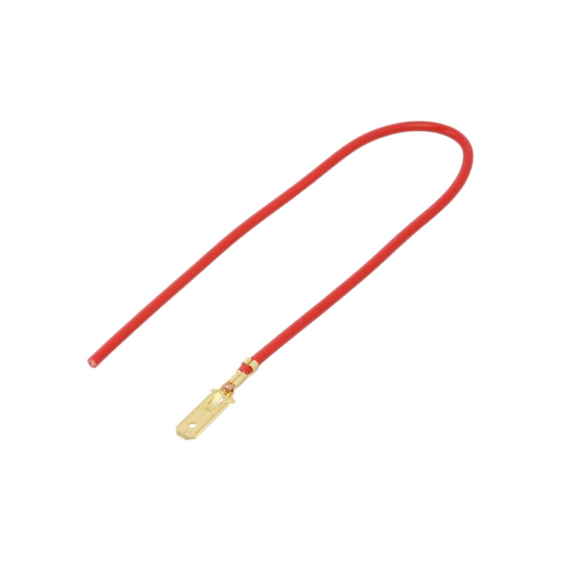 Cable: cable with crimped terminals; red; Len: 250mm; H07V-K Cable: cable with crimped terminals; red; Len: 250mm; H07V-K