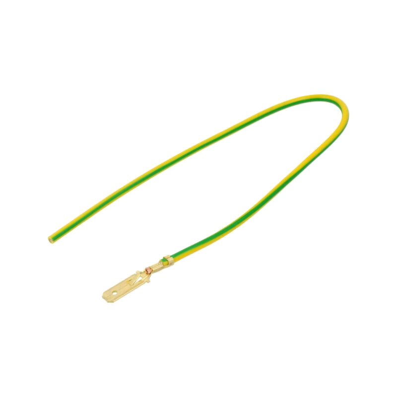 Cable: cable with crimped terminals; yellow-green; Len: 250mm Cable: cable with crimped terminals; yellow-green; Len: 250mm
