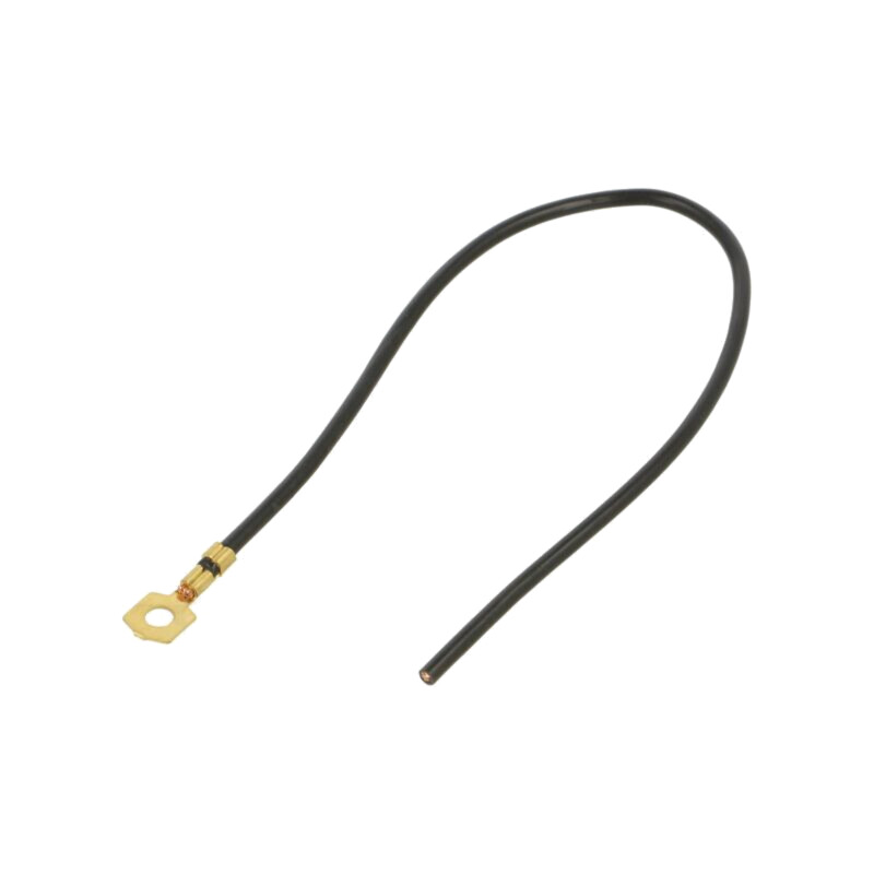 Cable: cable with crimped terminals; black; non-insulated; 250mm Cable: cable with crimped terminals; black; non-insulated; 250mm