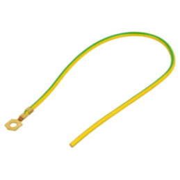 Cable: cable with crimped terminals; yellow-green; 250mm; H07V-K