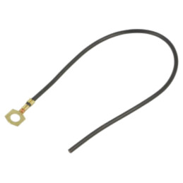 Cable: cable with crimped terminals; black; non-insulated; 250mm