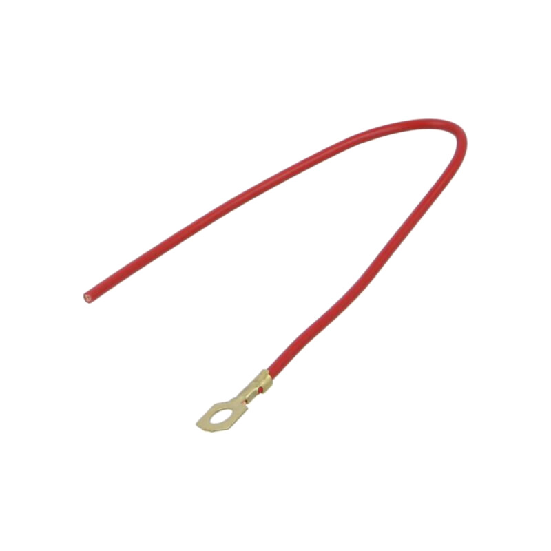 Cable: cable with crimped terminals; red; non-insulated; 250mm Cable: cable with crimped terminals; red; non-insulated; 250mm