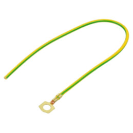 Cable: cable with crimped terminals; yellow-green; 250mm; H07V-K