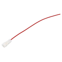 Cable: cable with crimped terminals; red; Len: 250mm; H05V-K; 1mm2